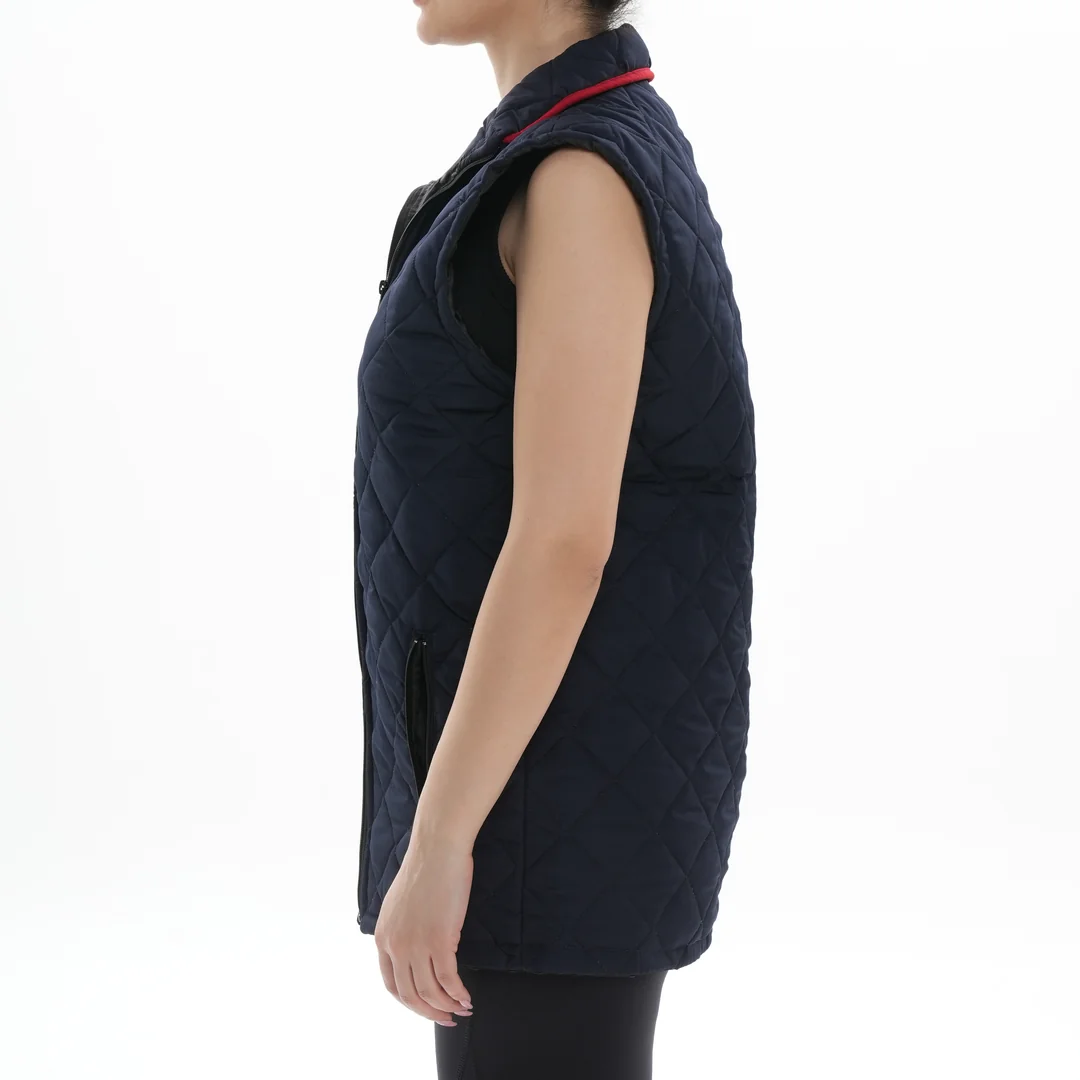 LACİVERT BAKLAVA DESEN YELEK